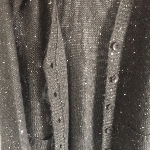 Gray Sparkle Cardigan - Picture 3 of 4